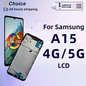 Bilashmart Choice Samsung Galaxy A15 4G SM A155F Display Touch Screen Digitizer Samsung A15 5G SM A156B Display Replacement Parts