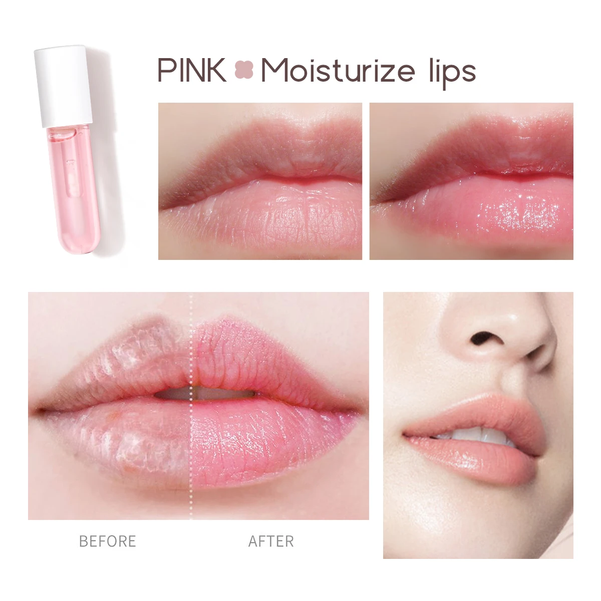 Derol dia noite hidratante lábio plumping batom primer hidratante aquoso brilhante brilho labial espelho geléia longa duração mancha labial
