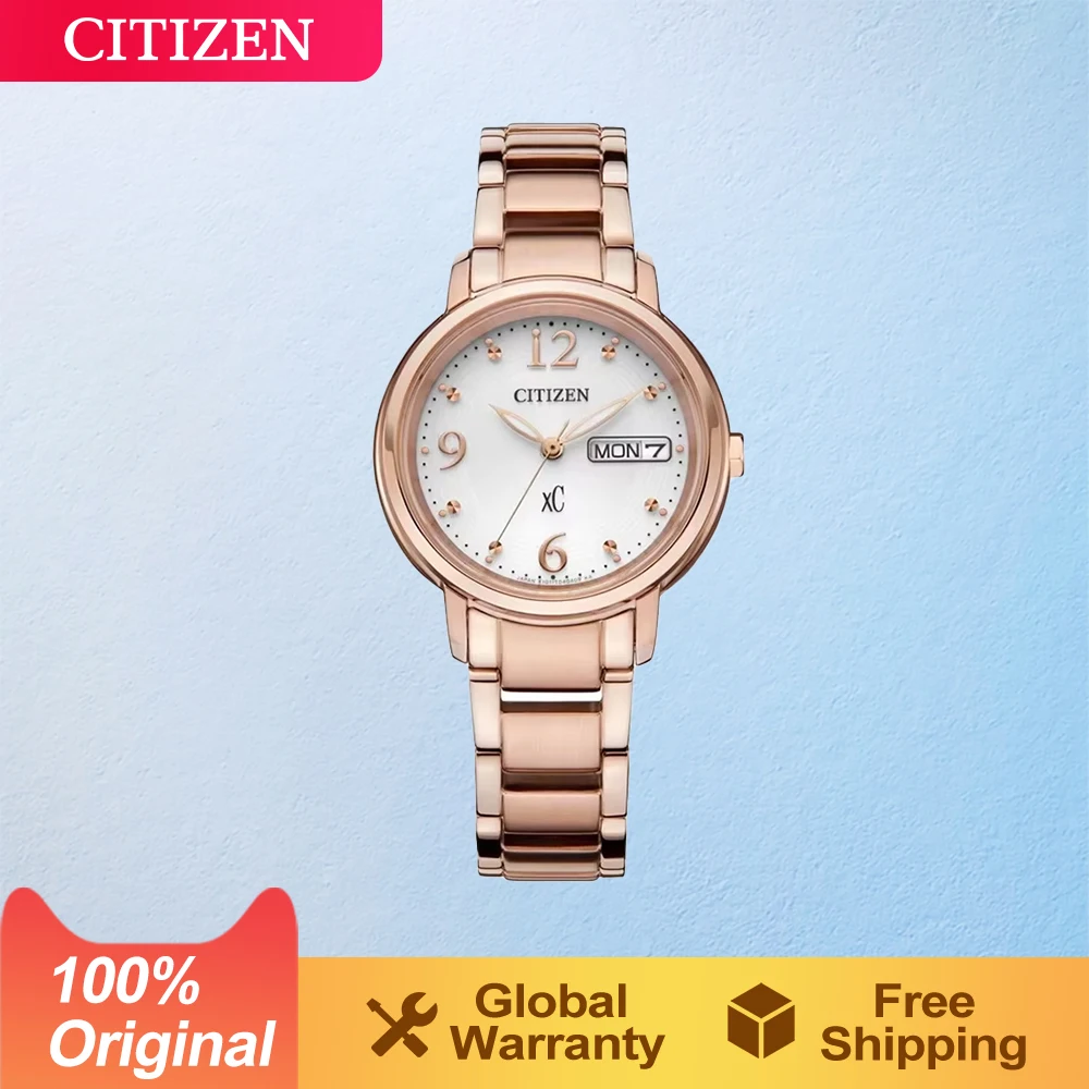 CITIZEN Original   Japan Women's Watch Eco-Drive XC Waterproof Stylish Casual  Week Date Display  EW2558-88E