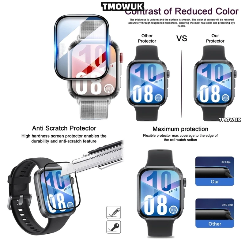 

For Huawei Watch Fit4 Fit 4Pro Multi-Pack Flexible Screen Guard For Fitness Tracking12