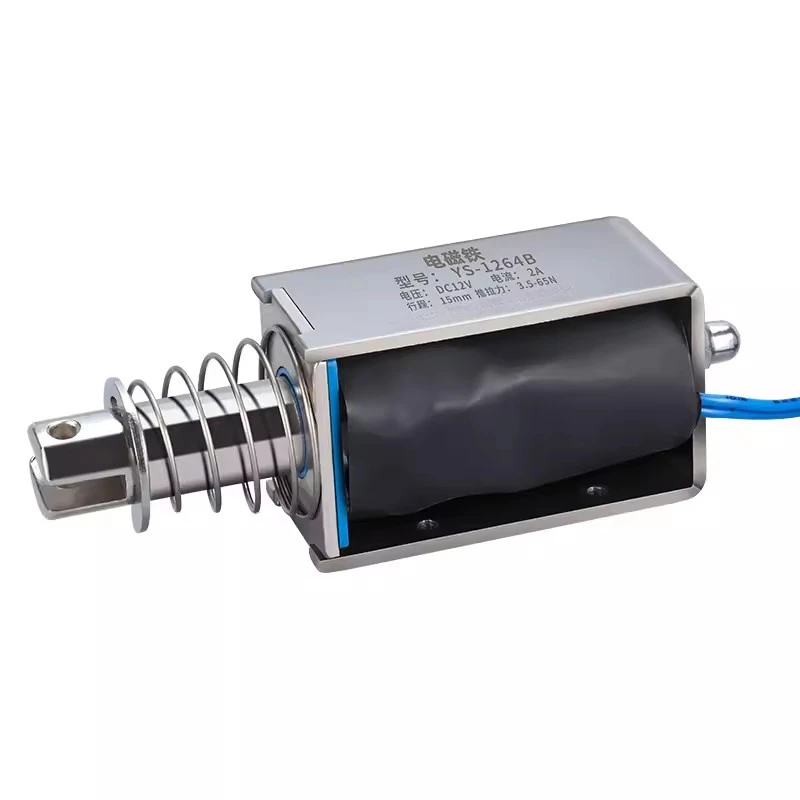 New arrival 50mm long stroke solenoid dc 12v electromagnet solenoid of Push pull type frame customizable