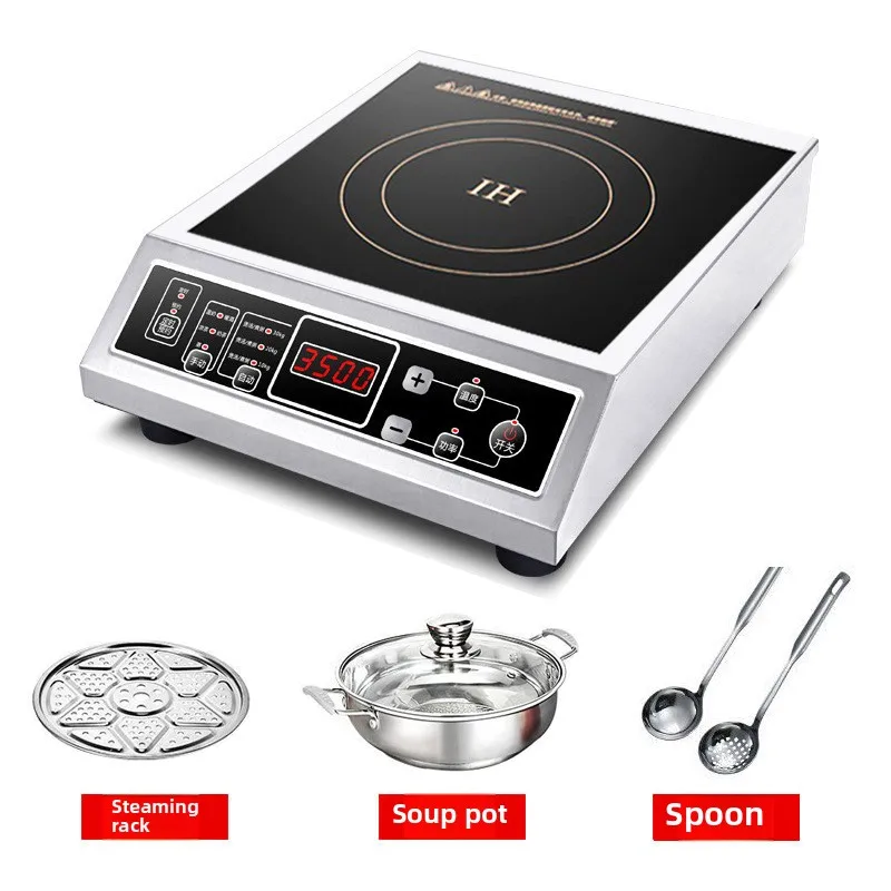 Induction Cooker Electric Ceramic Cooker Household 3500W Cooking High-power Commercial Concave Flat Battery Cooker Milk Tea Shop