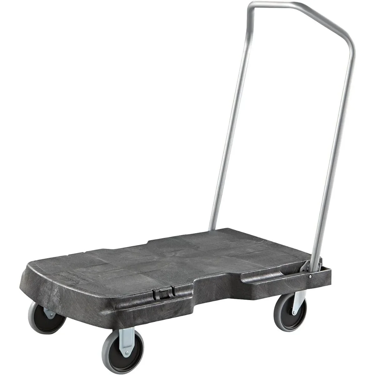 Space-Saving Folding Dolly, Instant Setup with Wheels. 500 LBS Capacity Triple Cart for Efficient Warehouse Work.