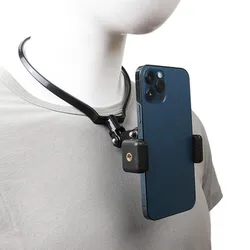 POV Vlog Smartphone Selfie Neck Holder Hands Free Wearable Lazy Phone Stand Universal Hanging Mount for IPhone GoPro Dock racket