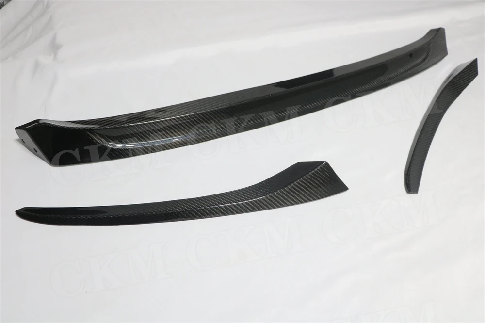 Droge carbon fiber 3-delige voorlip spoiler kin spoiler voor BMW 8 Serie G14 G15 G16 2020+ auto voorbumper lip diffuser accessoires