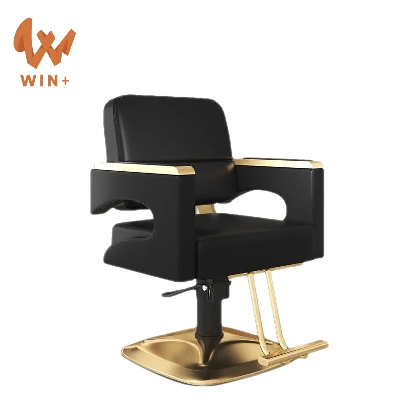 Luxury hairdressing cosmetic black and gold hair styling beauty salon chair furniture