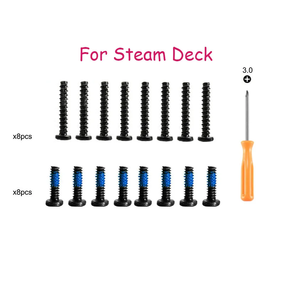 10set 17 In 1 Screwdriver Tool For Steam Deck Console Rear Cover kit Removal Repair Tool Set Replacement Accessories Screw Set