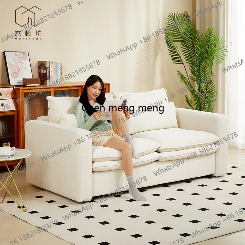 

Высококачественный раскладной диван-кровать из хлопка и льна с матрасом, интегрированный, двойного назначения, два в одном, для гостиной.