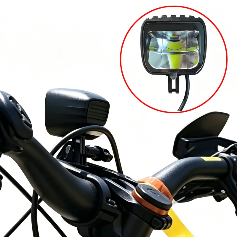 12V 24W High Lumen Headlight For DJI Amflow E-Assist System Compatible with Velduro/Teewing MTB Frame Supports Wireless Control