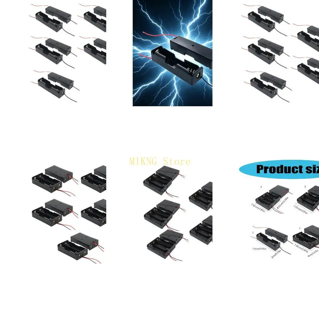 5PCS Plastic 18650 Battery Holder With Metal Springs For Stable Power Best Sale