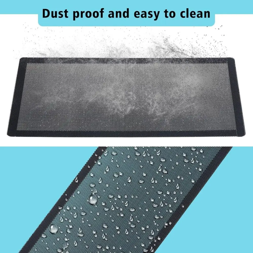 New PVC Dust Filter Cover Black 120mm/140mm PC Cooler Filter Magnetic Frame PC Fan Dust Mesh Computer Cooler Fan