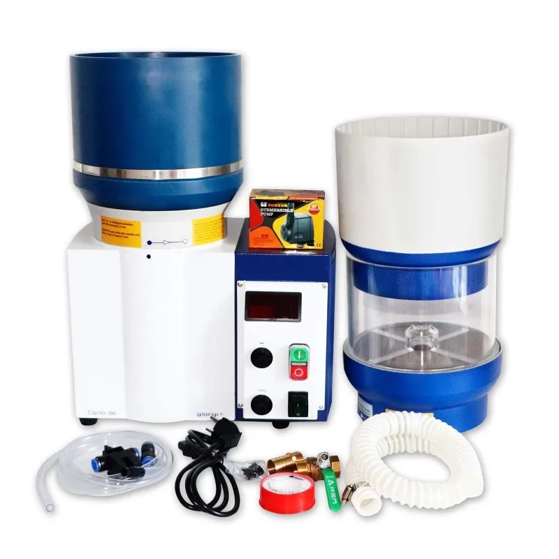 

3-In-1 Benchtop Wet & Dry Polisher Multi-Function Rotary Vibratory Tumbler Jewelry Polishing Machine Tools Equipment