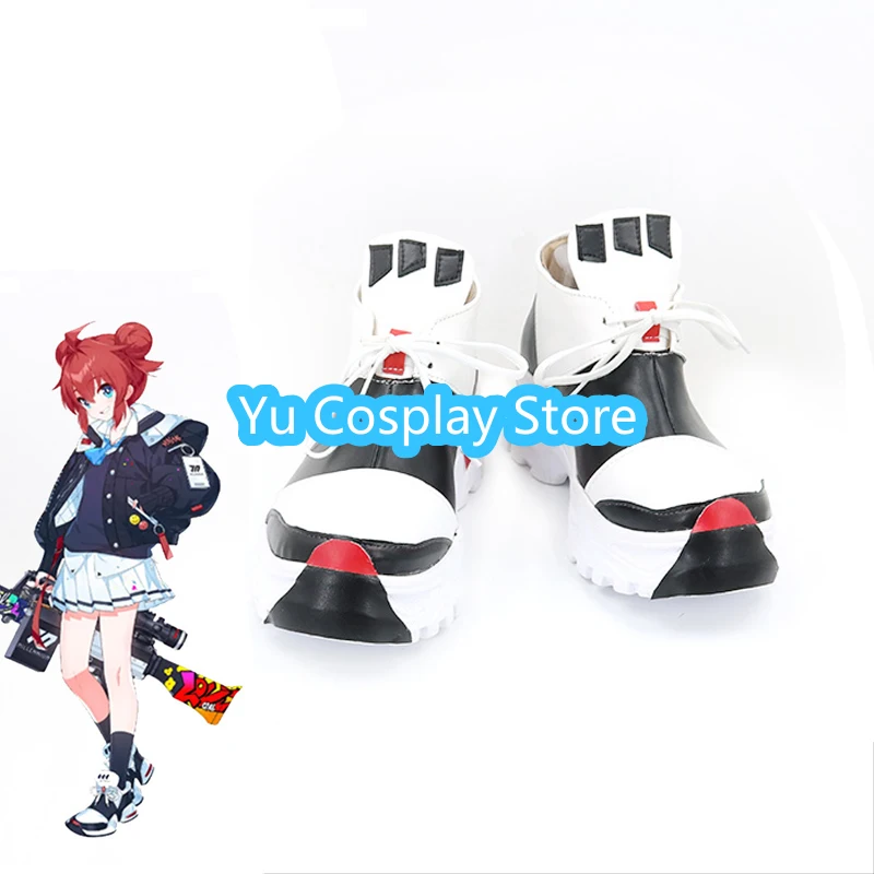 Game Blue Archive Konuri Maki Cosplay Shoes Halloween Carnival Boots Anime PU Leather Shoes Cosplay Prop Custom Made