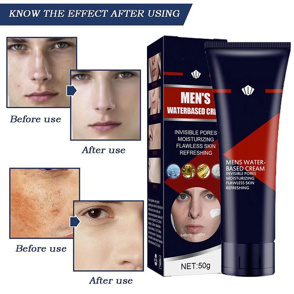 

Men Lightweight Waterproof Foundation BB Makeup Concealer Moisturizing Revitalising Nourishing Whitening Foundation 50g