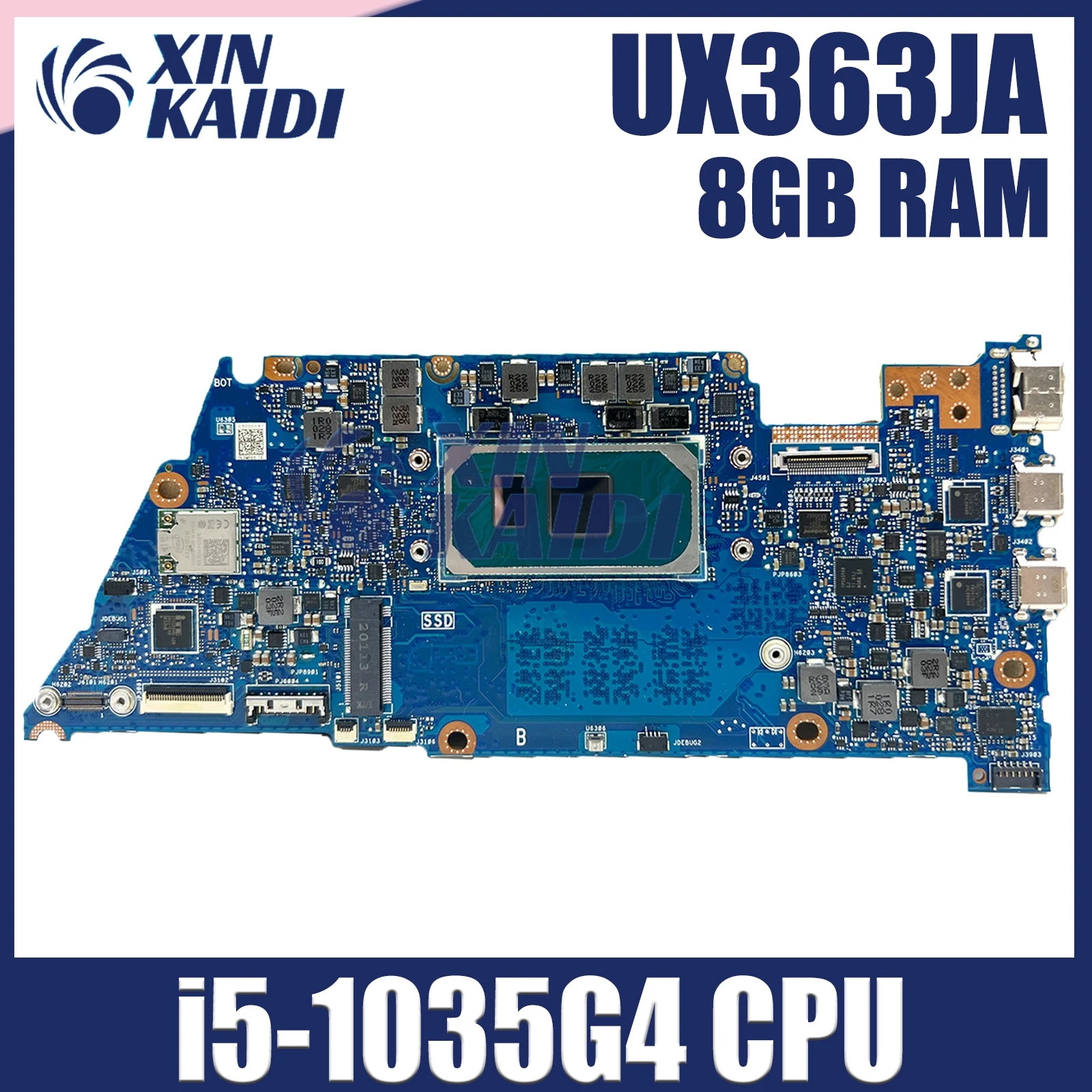 

Для ASUS Zenbook Flip 13 UX363 BX363JA RX363JA UXF3000JA Материнская плата UX363JA I5 I7 10-го поколения 8 ГБ/ОЗУ 100% тест ZenBook