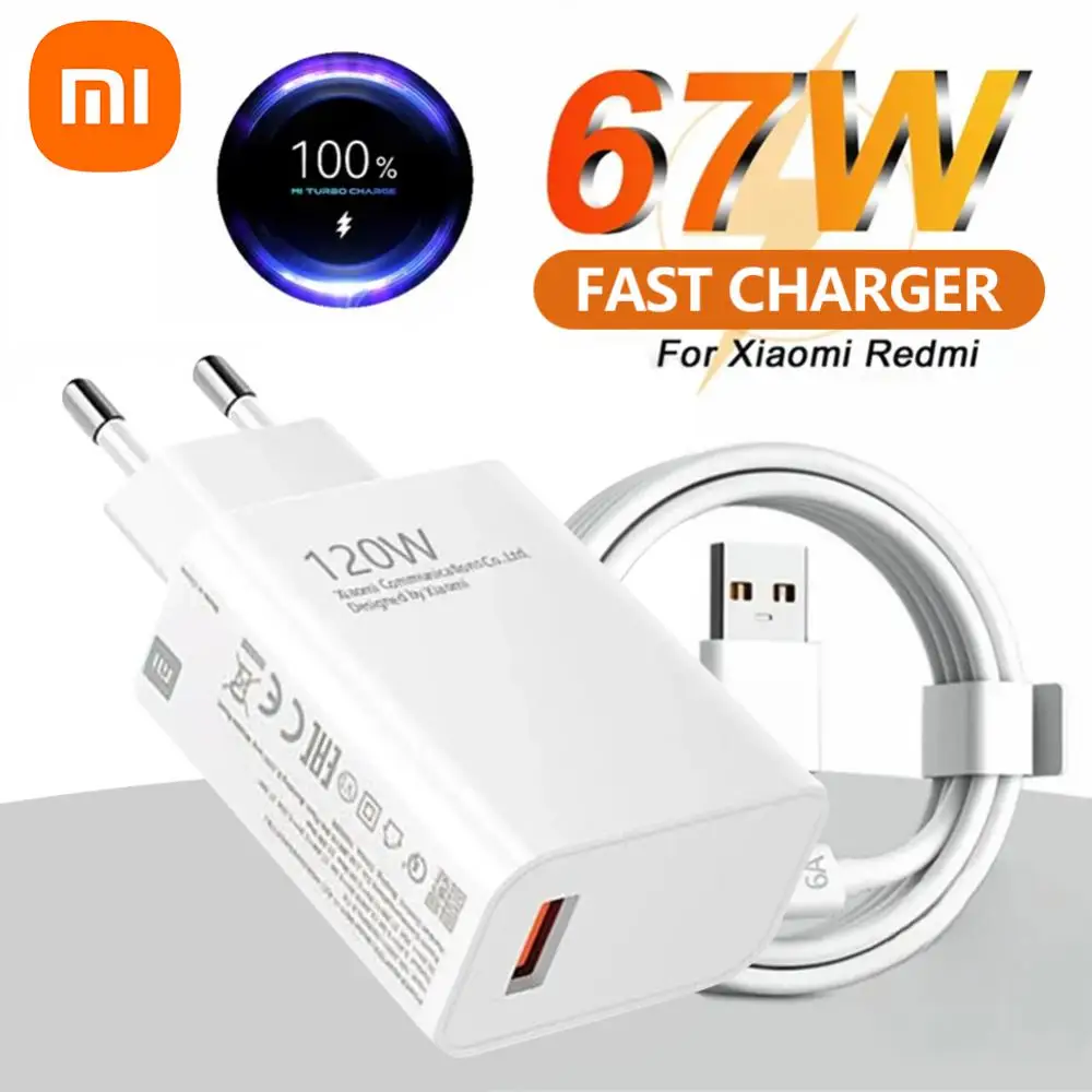 Xiaomi Charger 120W 67W 33W Original 11T Pro EU/US Turbo Quick charge 6A USB C cable For MI 12 pro ultranote 11t pro POCO X3 X4