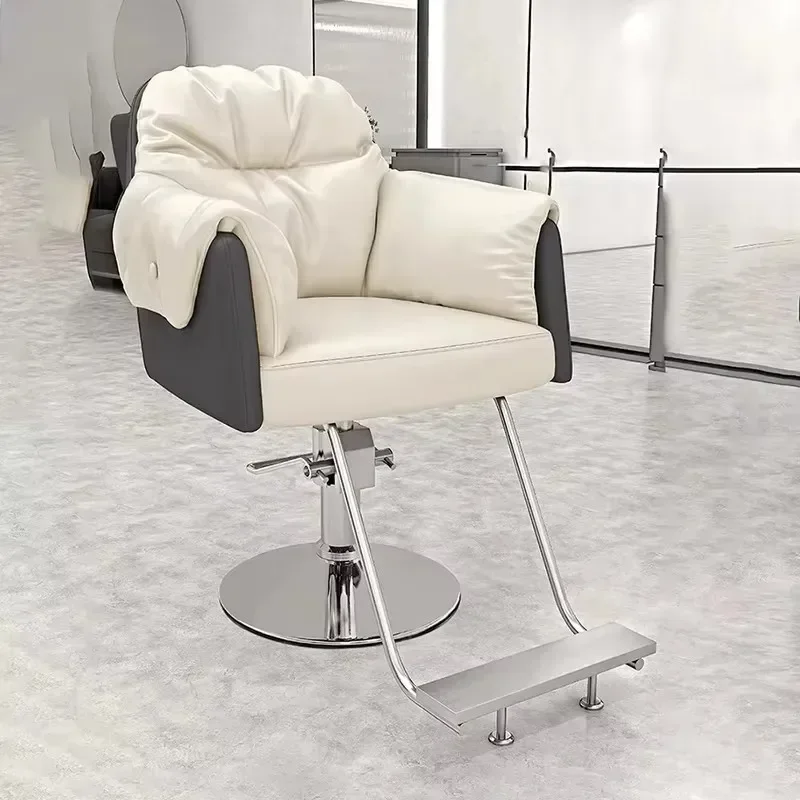 

Trendy Professional Barber Chair Equipment Modern Equipment Salon Chair Simple Elegant Silla Barberia Commercial Furniture