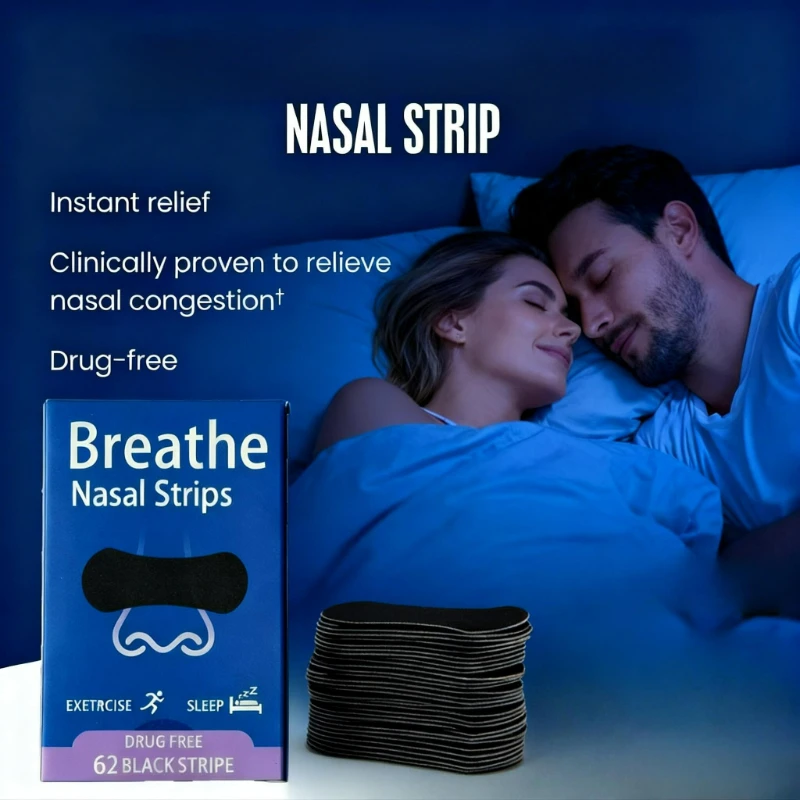 62 قطعة شرائط الأنف المضادة للشخير تقليل الشخير الأنف التصحيح النوم التصحيح أسهل التنفس مناسبة للرياضة النوم المعونة تحديد #2