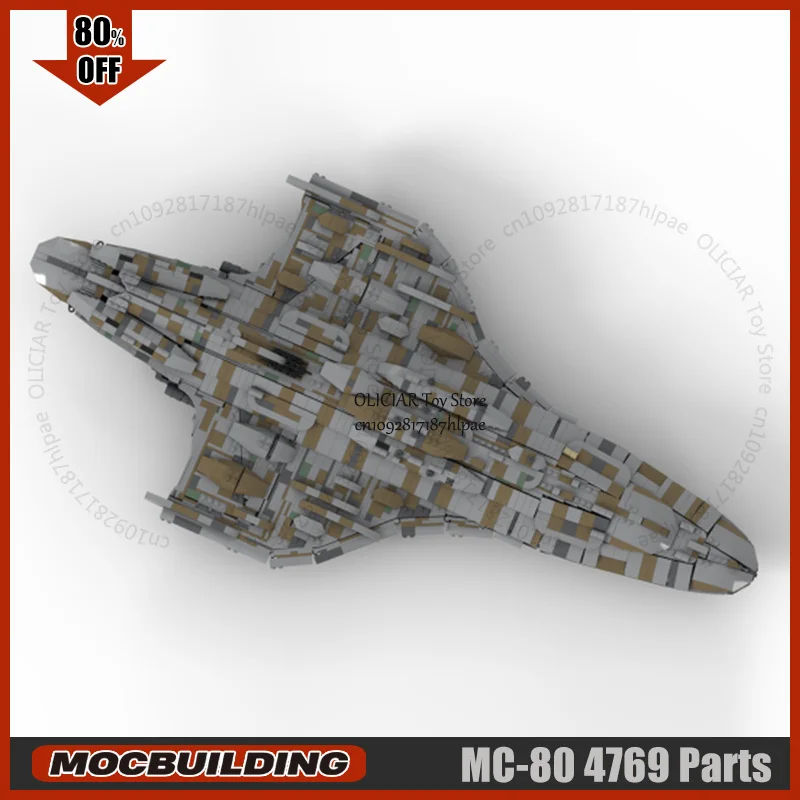 Space Battle UCS MC-80 Cruiser MOC Building Blocks Starfighter Model Transportion Technology Bricks Assembly Display Toys Gifts