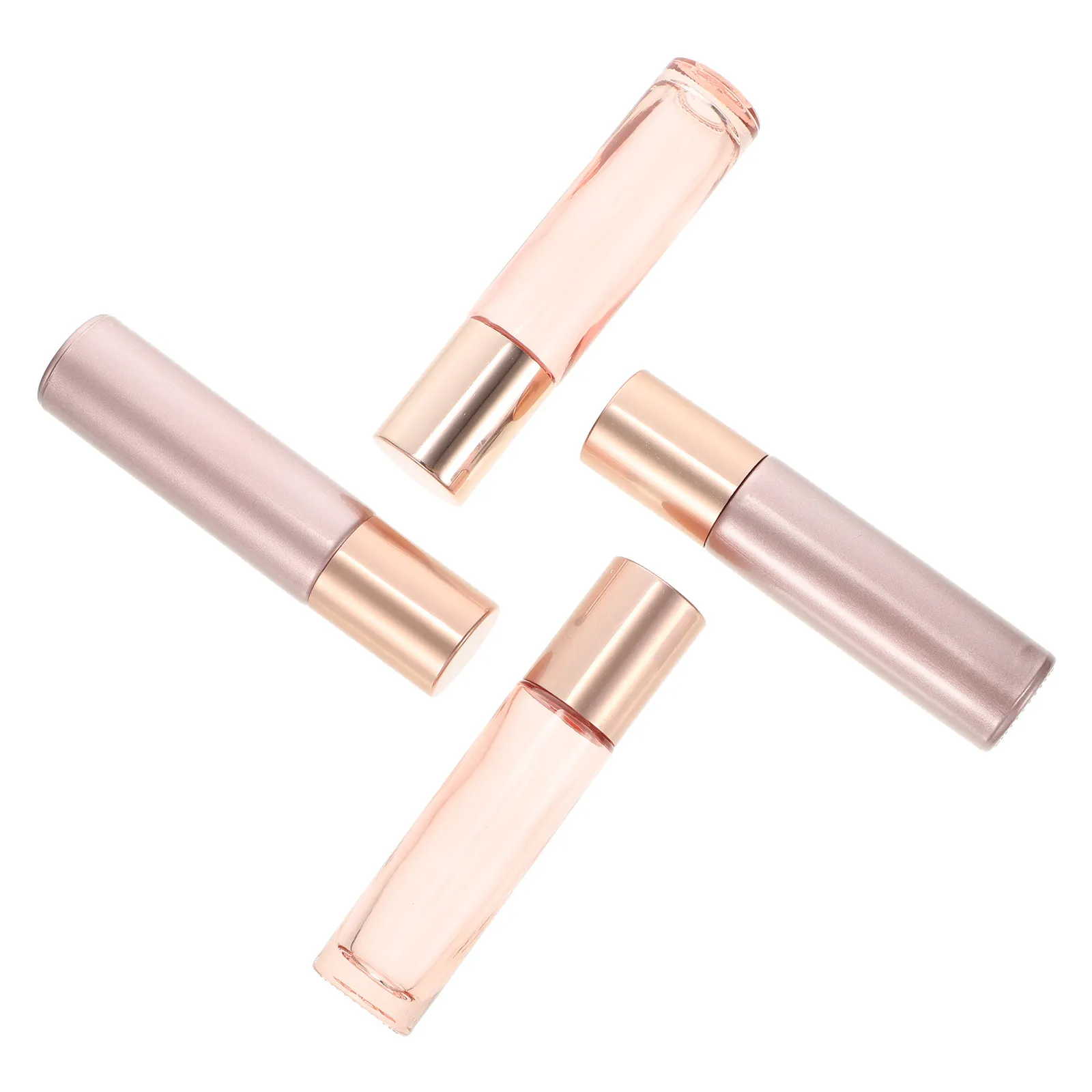 

12Pcs 10Ml Essential Oil Roller Bottle Glass Container for Aromatherapy Liquid Storage Leakproof Portable Refillable Dispenser