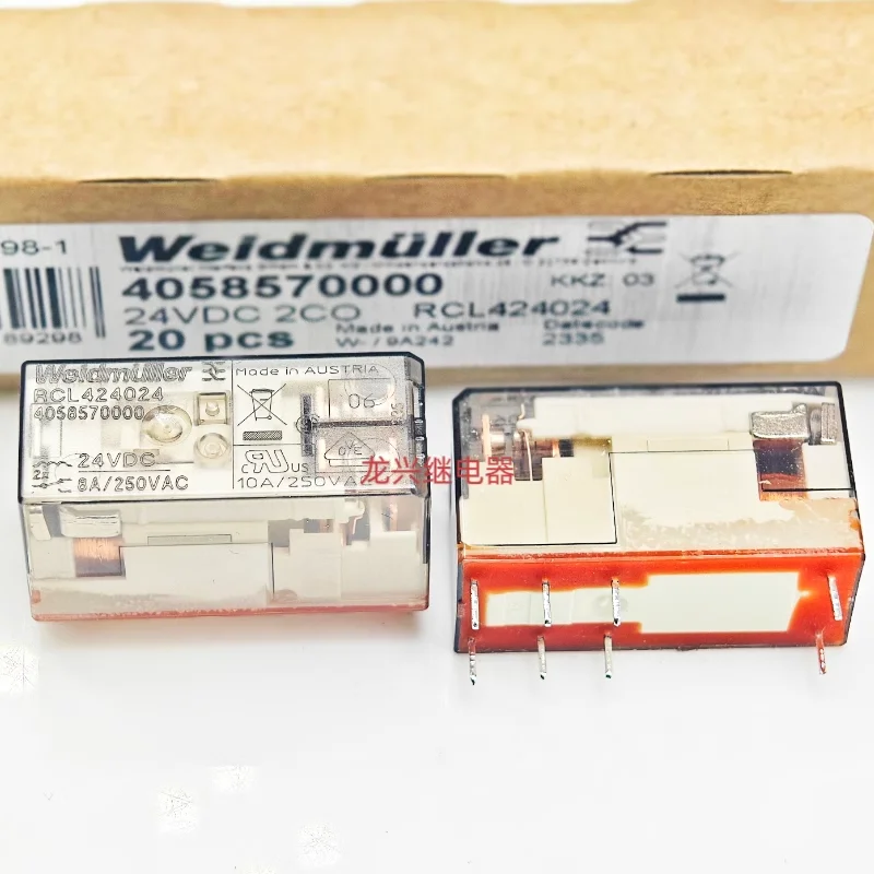 100%NEW Weidmuller RCL424024 24VDC 4058570000 8A RELAY 1PCS