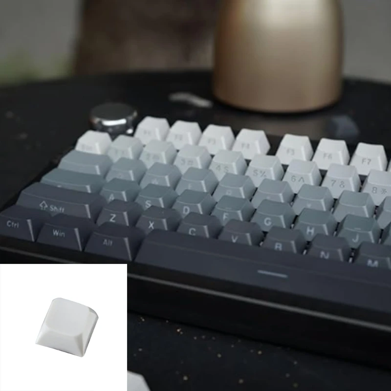 XDA Smooth Texture Resin Keycap, Keycaps para teclados mecânicos, personalizar, experiência de digitação, 50 pcs, 100pcs