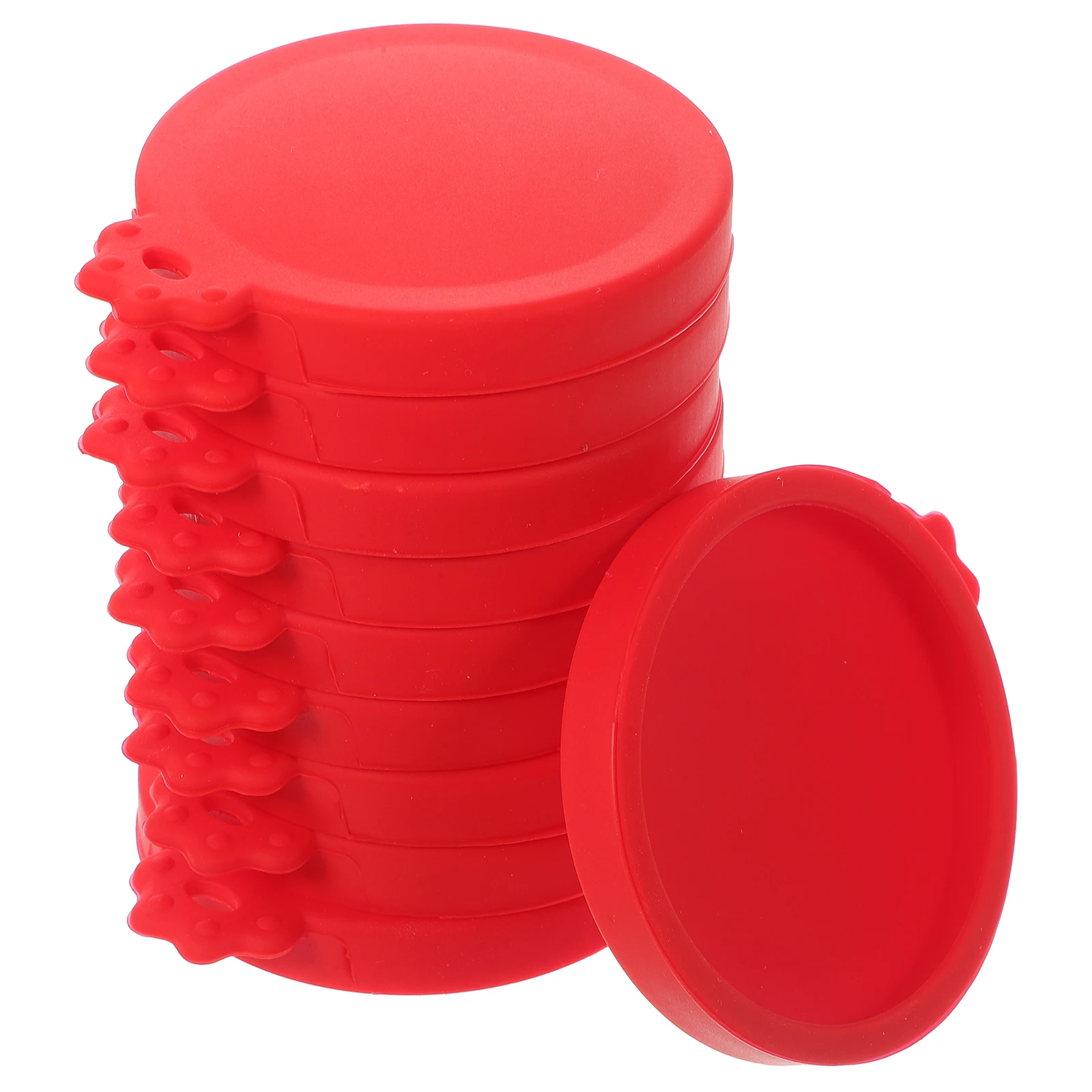

10pcs Silicone Can Covers Beer Soda Beverage Caps Leakproof Reusable Fresh Sealing Lids Dust Proof Easy Color
