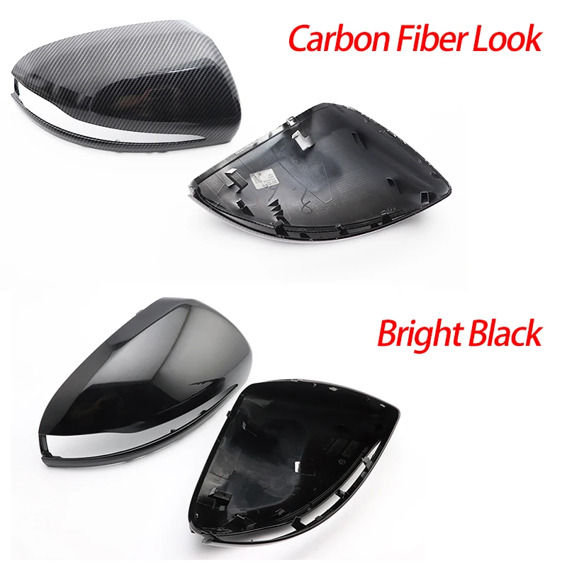 Carbon Fiber Look Door Mirror Cap Covers for Mercedes B C E S CLS GLA GLB GLC W205 W247 H247 X247 X253 C253 W222 C217 W213 C257