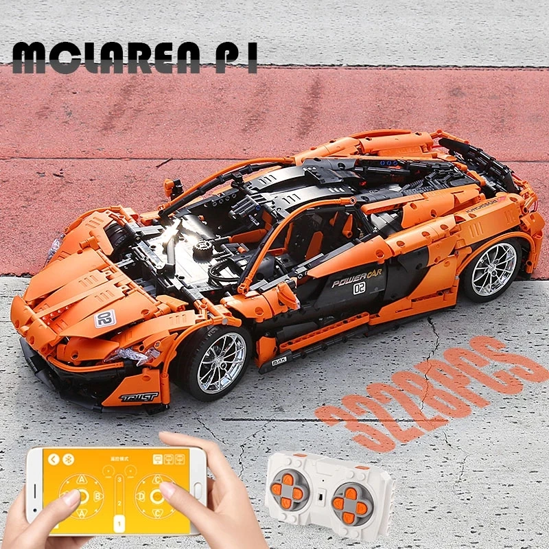 MOULD KING Technical Sport Car Building Block City P1 Super Hypercar Racing Vehicle Brick Model Toys For Kid Birthday Gift MOC