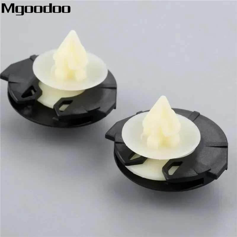 Mgoodoo 10Pcs Interior Door Card Panel Trim Clips for Polo 6N1 6N2 Plastic 6N0868243A Auto Fasteners Clips Black + White