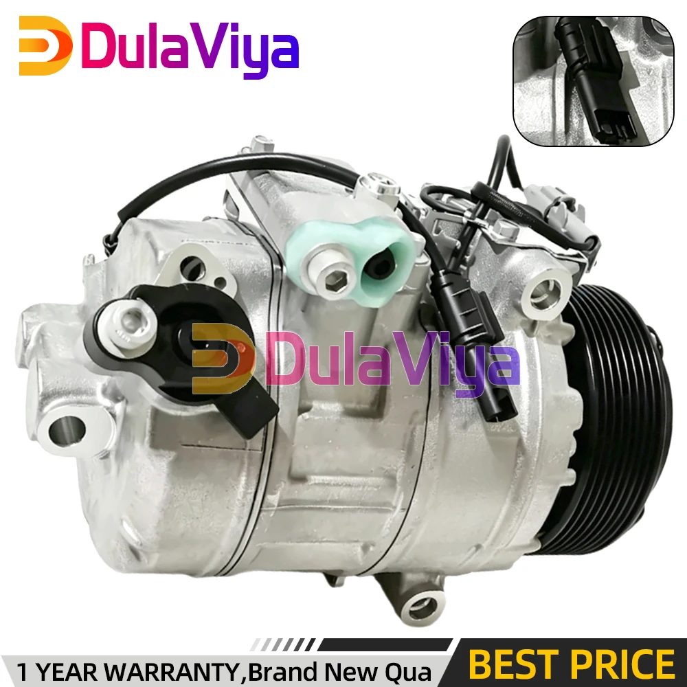 For AC A/C Compressor with 8-Groove Pulley BMW 528i 2011 F10 L6 3.0L V8 4.4L 64529165808 4471400450081 8FK351111081 64509196890