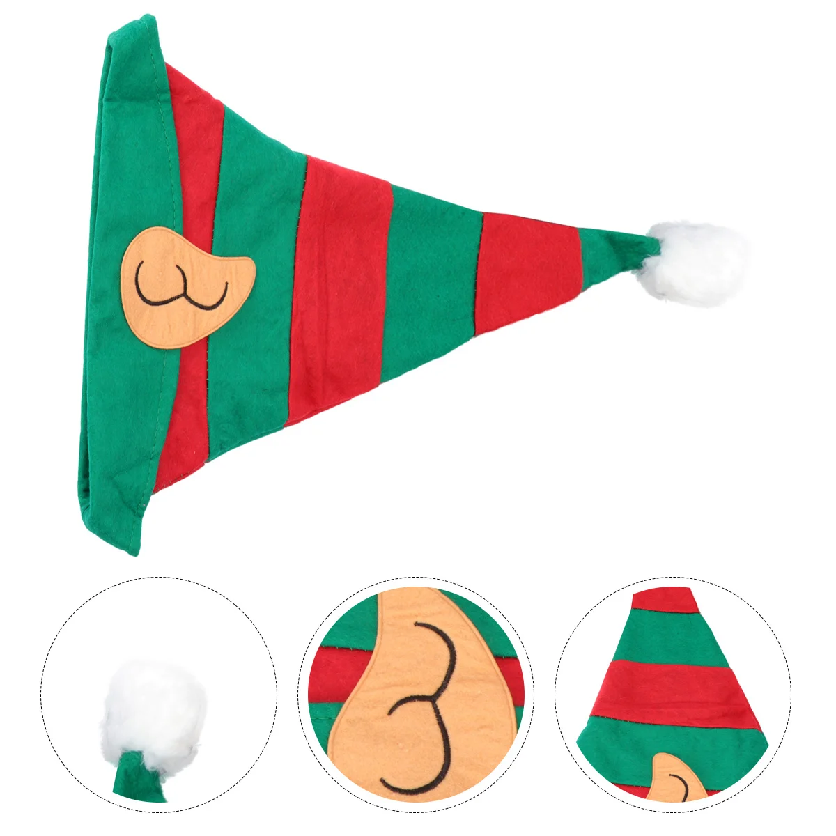 

Christmas Hat Decoration Supplies Xmas Sprite Headdress Green Lightweight Party Headwear For Festival Cosplay Costume Prop