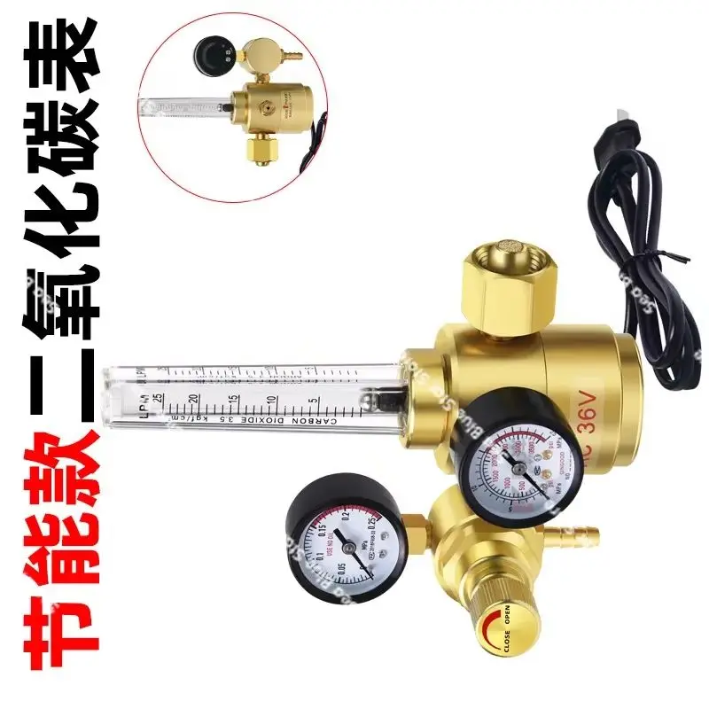 Carbon dioxide meter, pressure reducing valve, energy-saving 36V220V heating meter, second welding machine pressure gauge