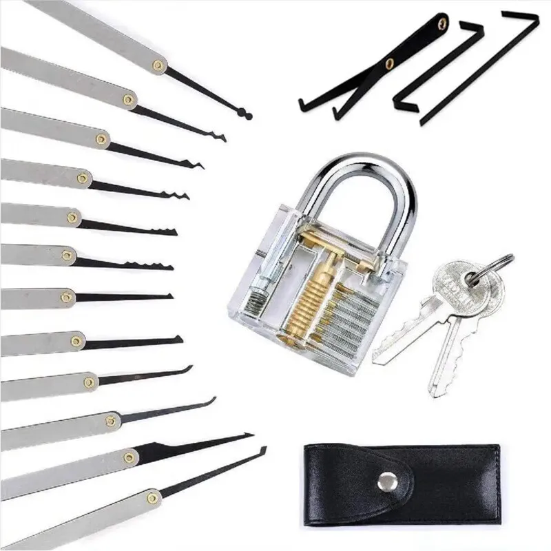 

Broken Key Extractor Kit Lock pick Removal Tool Set Hooks Needles for Practice Beginner Tools