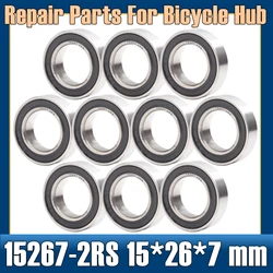 15267-2RS Kogellager ABEC-5 15*26*7 Mm Chrome Staal Rubber Verzegelde 15267RS Fiets Lagers Soepel Voor Achter hub