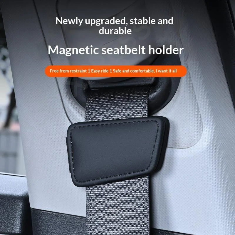 NewCar Magnetic Adjuster Safety Seat Belt Buckle Clip Non-Slip Design Seatbelt Stopper Reduces Pressure Auto Accessories