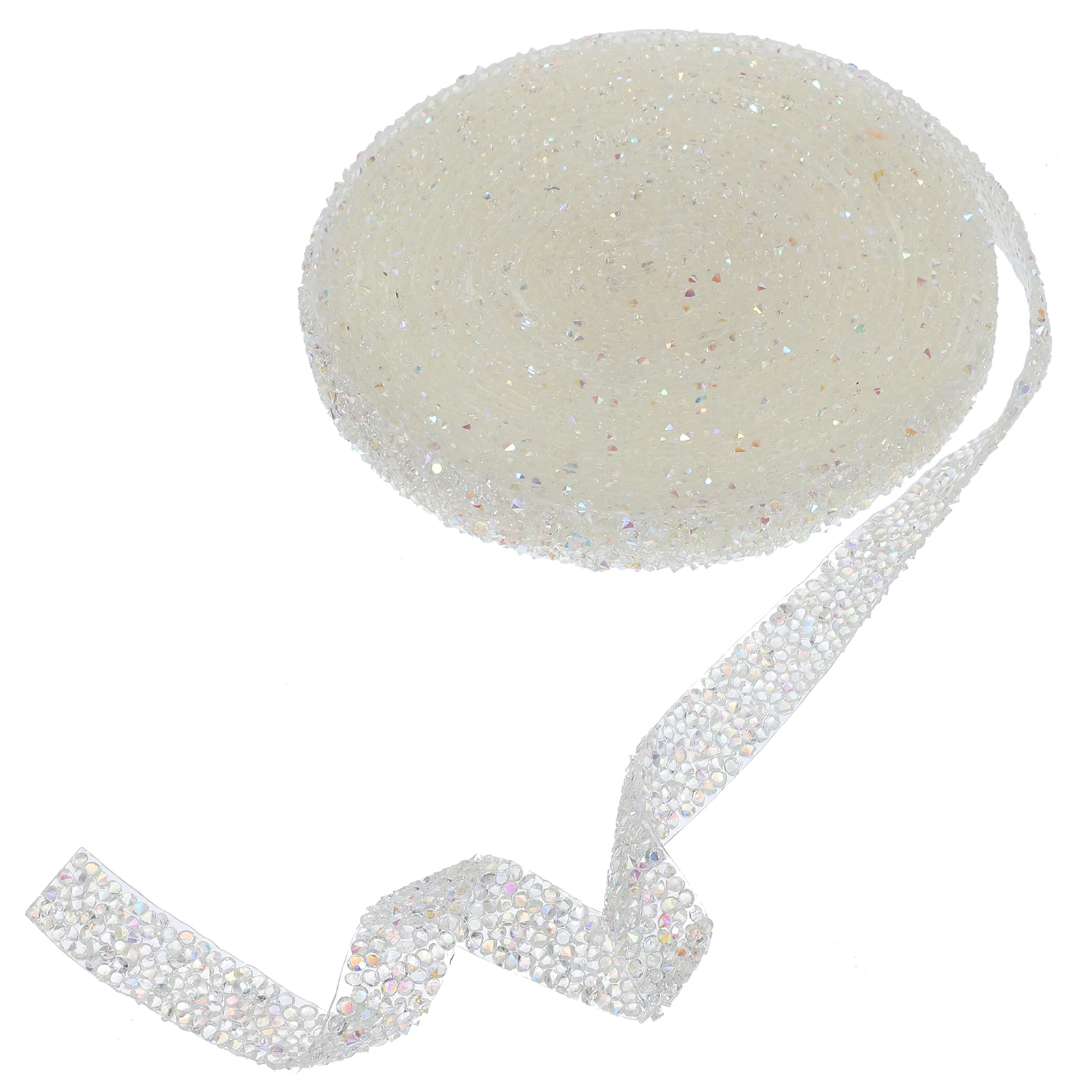 

Hot Melt Back Glue Rhinestone Resin Tape Self Adhesive Crystal Strips Non Fading Anti Wearing Craft Decor Bridal Veils Belts