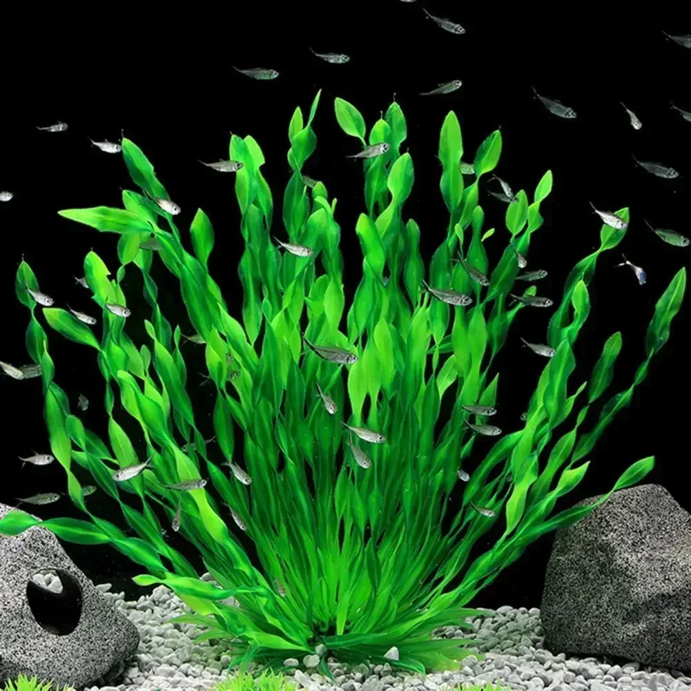 1pc Artificial Underwater Plants Aquarium Fish Tank Seaweed Decoration Green Purple Water Grass Viewing Decorations for Home