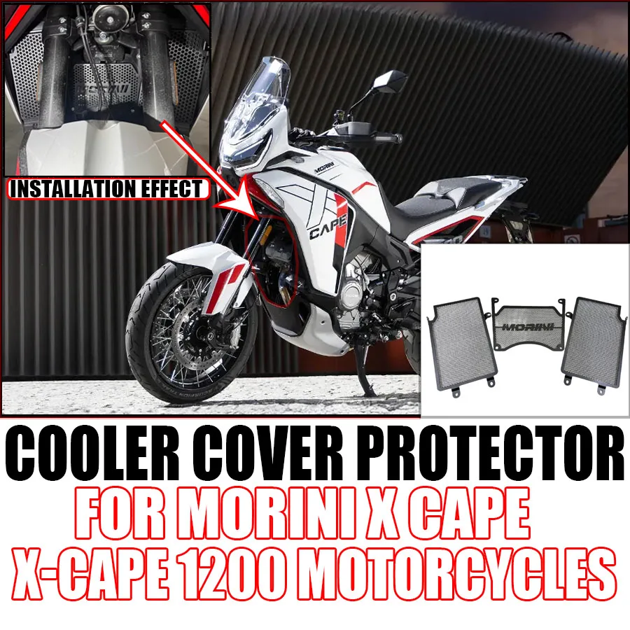 

Brand New Suitable for Morini X Cape X-Cape 1200 Motorcycles Radiator Guard Grille Grill Cooler Cover Protector