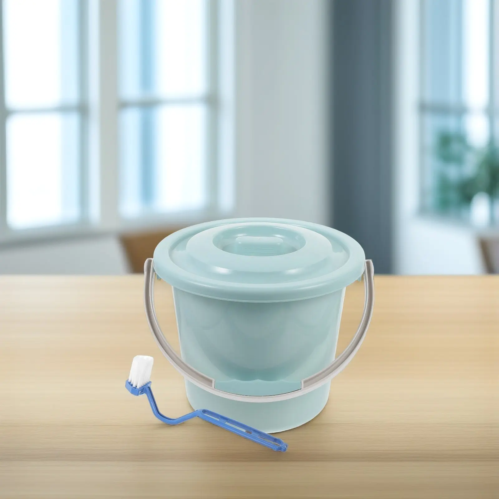 

Portable Urinal Pot With Lid Handle Durable Plastic Bedside Toilet For Elderly Disabled Night Use Chamber Pot Urine Bucket