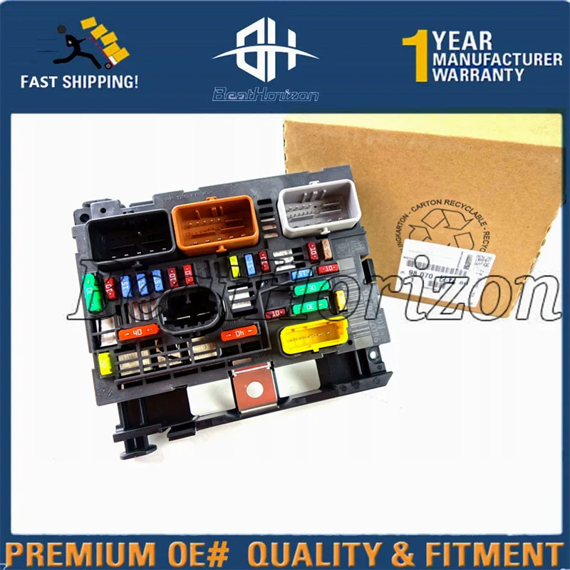 Fuse box assembly For Peugeot Berlingo Partner 308 408 607 Expert Jumy Citroen C4 BSM R04 9807028780 9664706180 9675878280