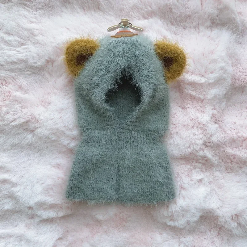 Pet\'s New Winter Cartoon Cute Warm Knitted Hat Puppy Accessories Dog Birthday Dog Accessories for Small Dog Hat Caps