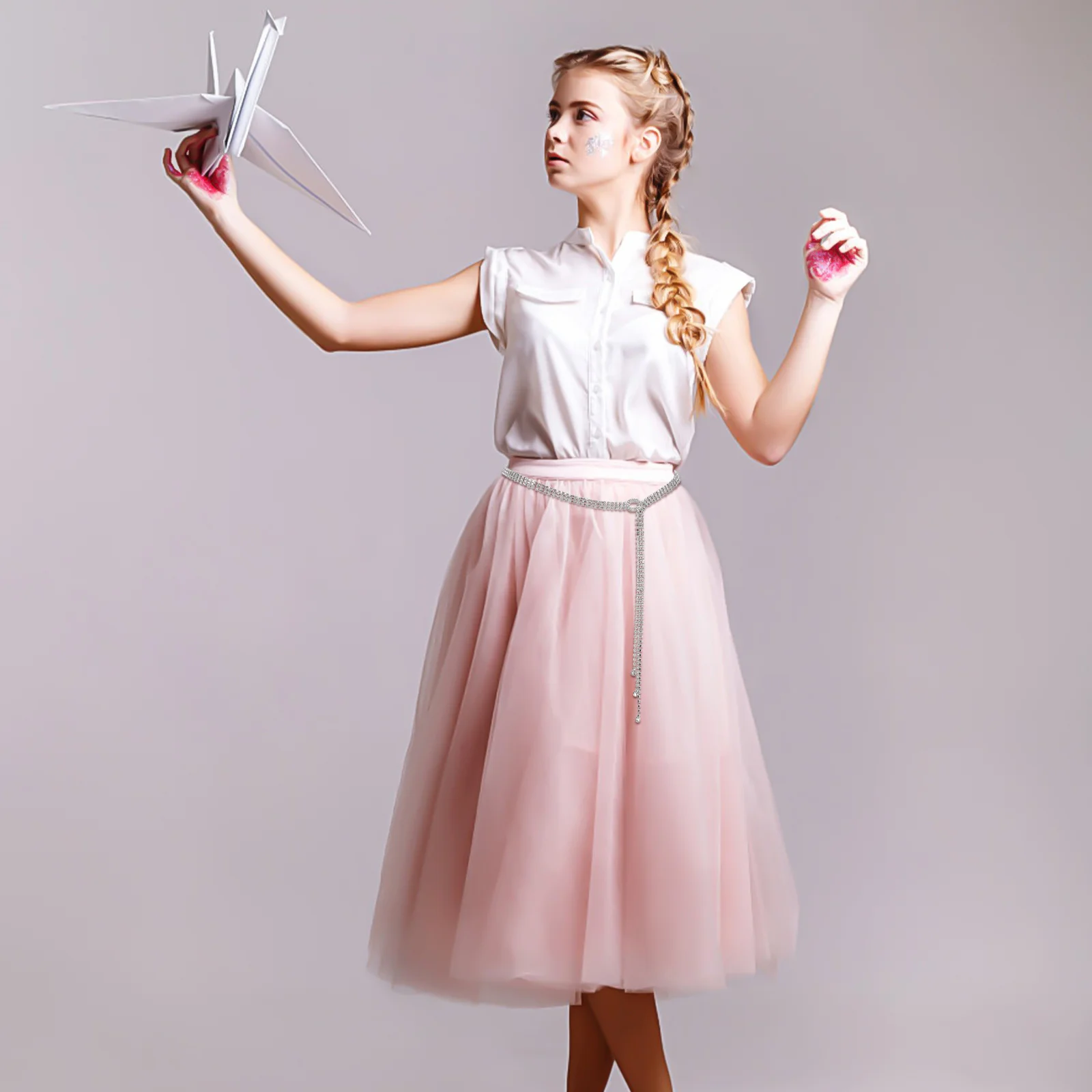 

Роскошный пояс-цепочка со стразами, женские блестящие украшения на талию для свадебных платьев, вечерние платья, вечерние формальные наряды, стиль