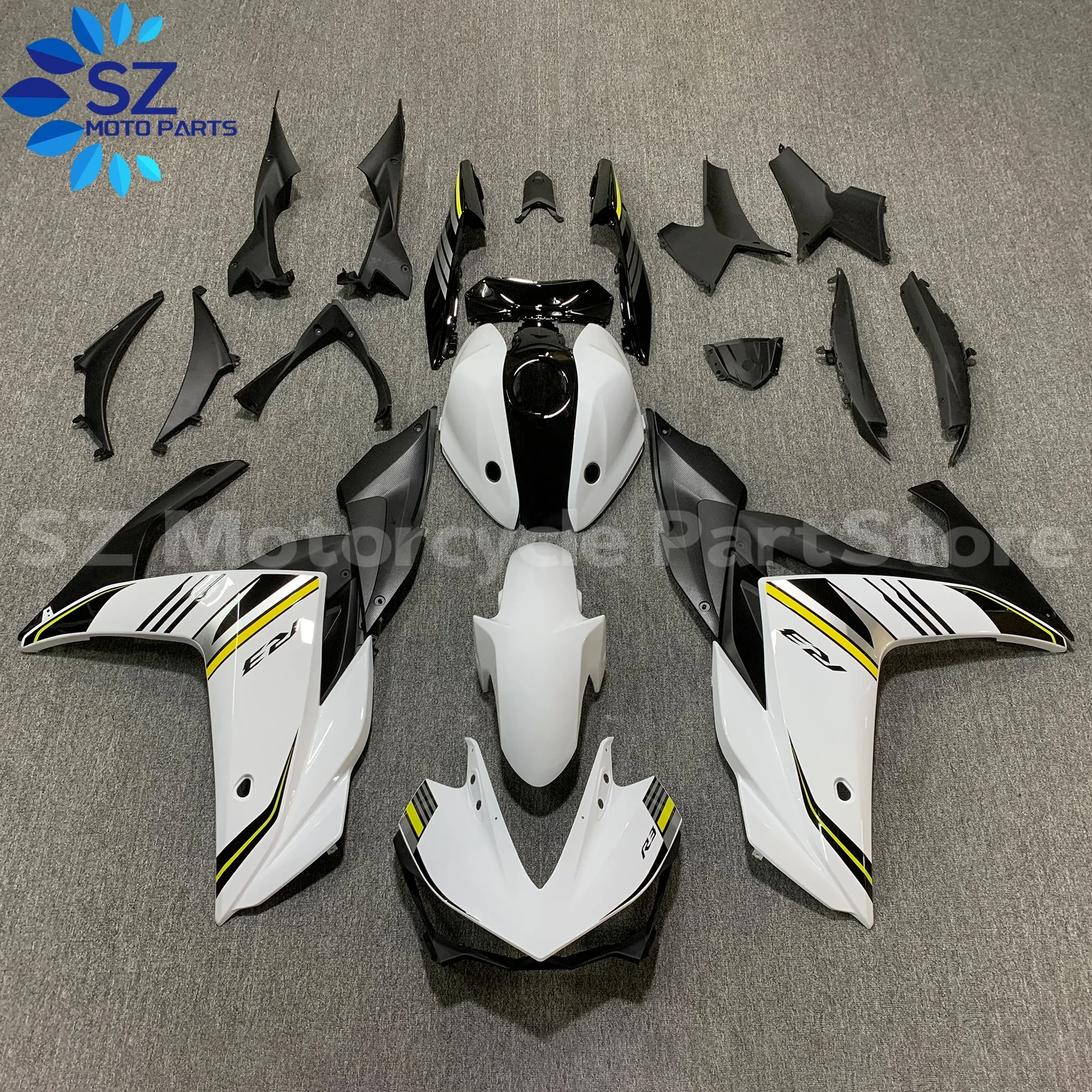 

ABS Plastic Fairing Set fit for YAMAHA YZFR3 R25 14 15 16 17 18 YZF R3 2014 2015 2016 2017 2018 Injection Fairings Bodywork