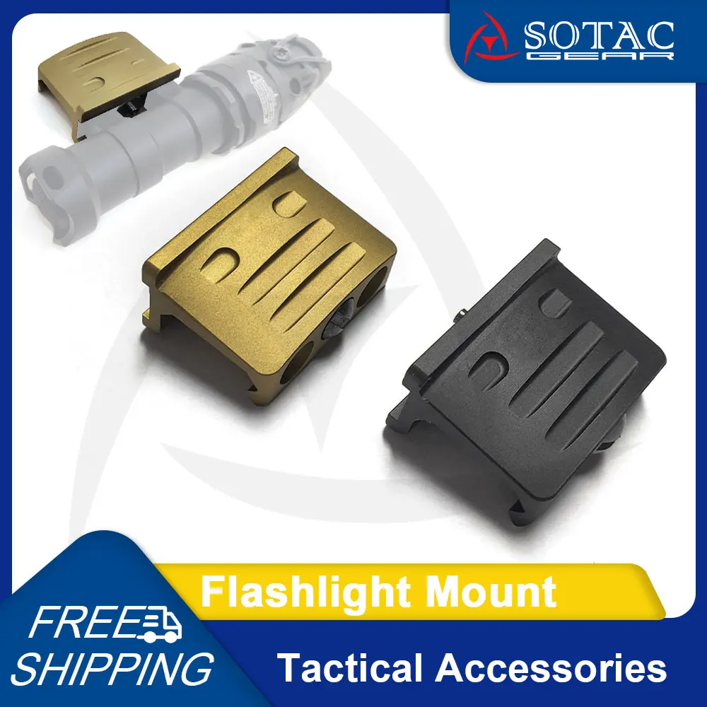 SOTAC GEAR Tactical Offset Mount for Hunting Outdoor Weapon Scout Light Mounting Base