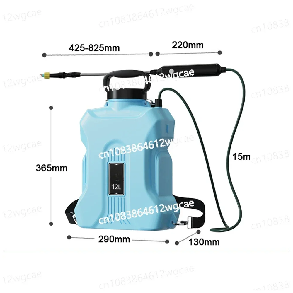 12L Electric Water Sprayer Rechargeable Shouldered Sprinkler Agriculture Watering Can Atomizing Watering Bottle Garden Sprayer