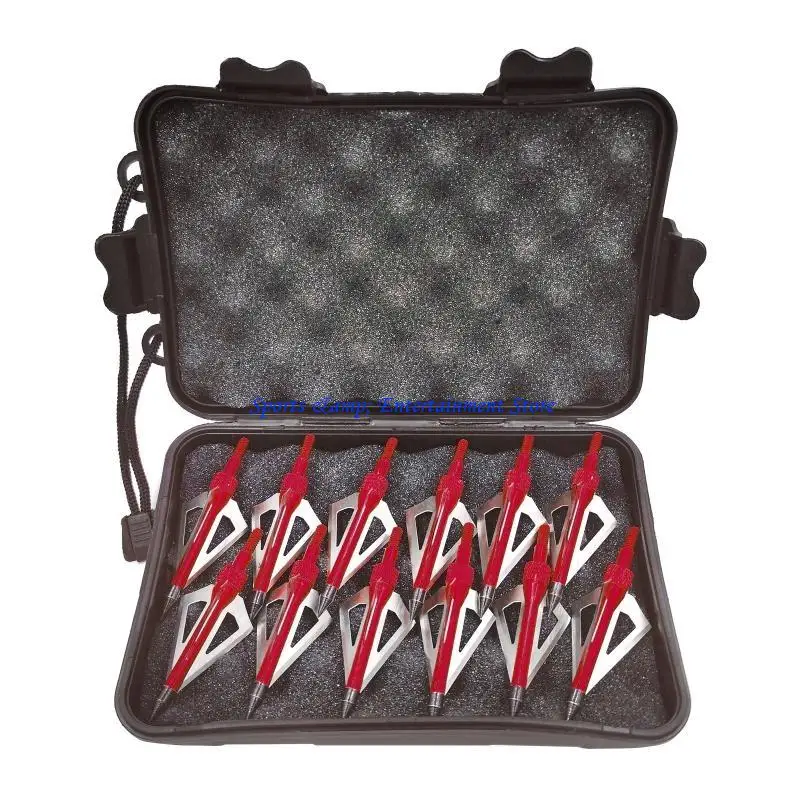 

G7NF 12pcs Broadheads 100 зерно 3 фиксированные лезвия охота на лезвие