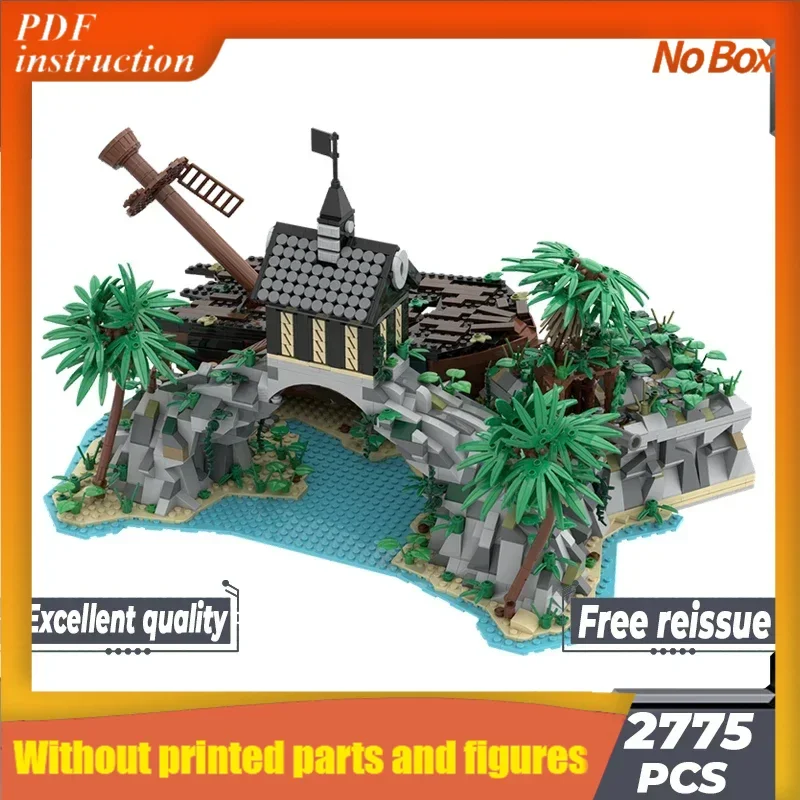 

Модель Национального острова Moc, строительные кирпичи, Dominica, пиратский пляж, технология, модульные блоки, подарки, игрушки, наборы «сделай сам», сборка, Рождество