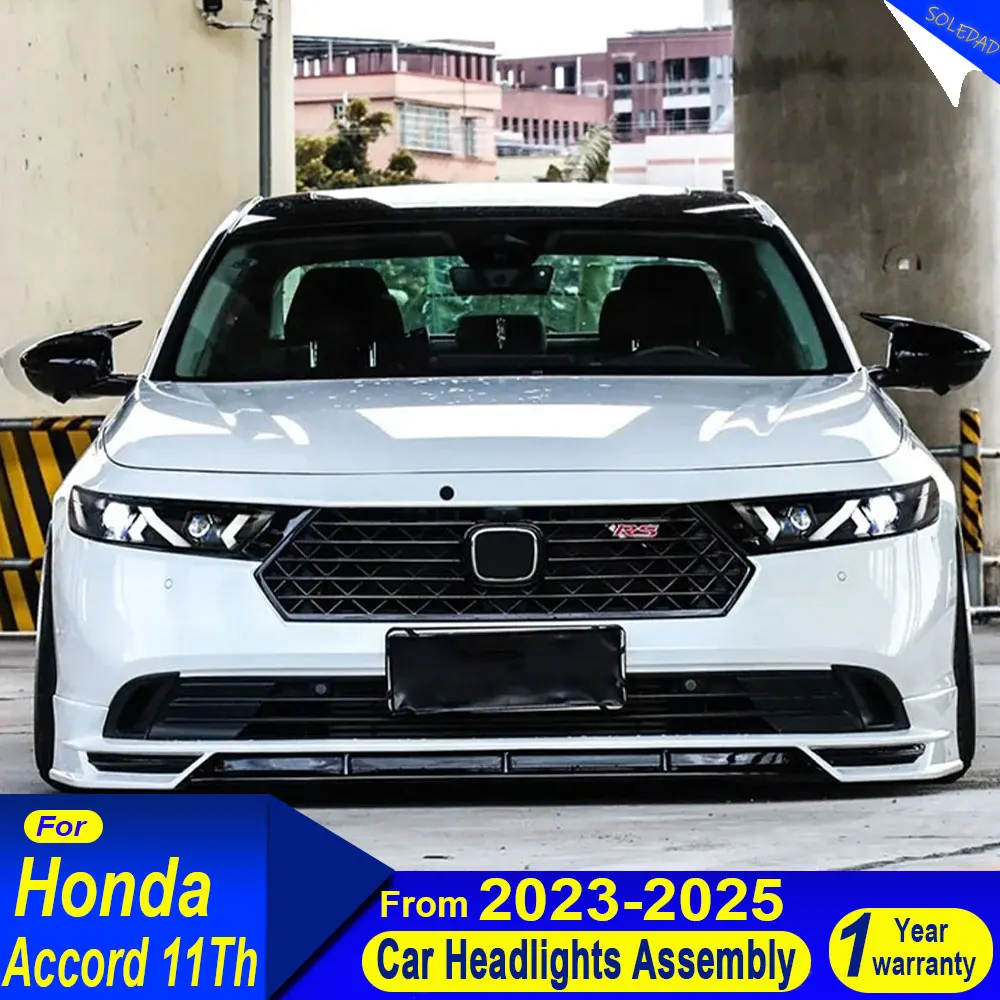 

Car Headlights Lamps For Honda Accord 2023 2024 2025 LED Car Front Assembly Upgrade Lamborghini Style Projector Lens Accessories