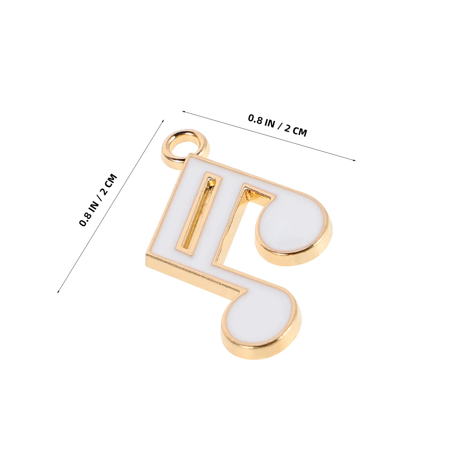 10Pcs Music Notes Enamel Charms Zinc Alloy Pendant DIY Jewelry Making Supplies for Necklace Bracelet Earring Craft Musical Theme
